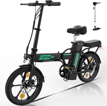 HITWAY Electric bike e-bike foldable city 16" bike Lithium battery 36V/10.4Ah, electric mileage can reach 35-70k - Orantek -