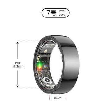 Ceramic Smart Ring R1000 IP68 Waterproof Lightweight Health Fitness Tracker Blood Pressure Oxygen Hear Rate Monitor Finger Ring - Orantek -