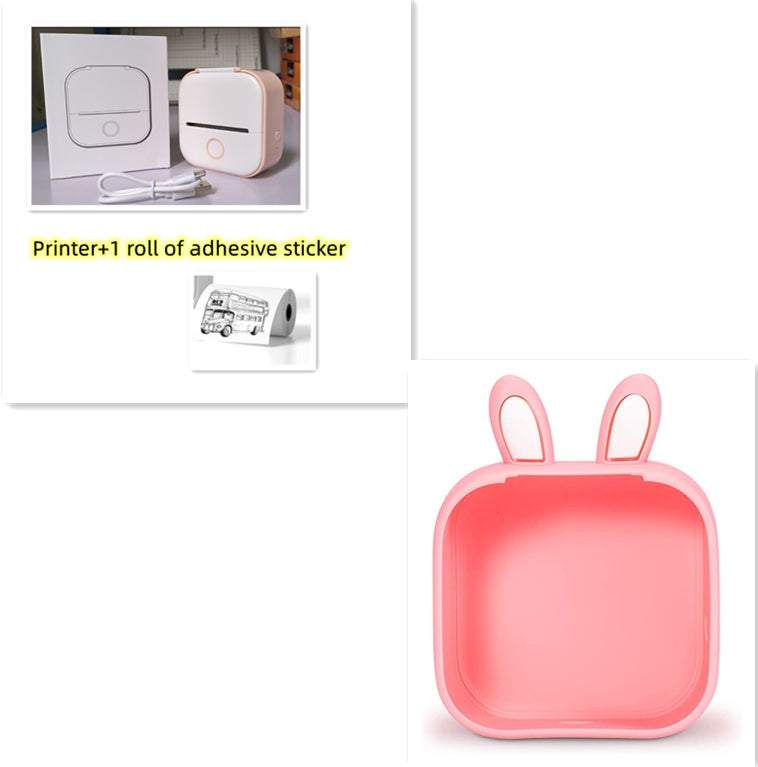 Portable Mini Thermal Label Printer Home Photo Printer Student Wrong Question Printer Bluetooth-compatible Mini Label Printer Price Tag - Orantek -