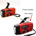 Solar hand crank USB charging radio flashlight - Orantek -