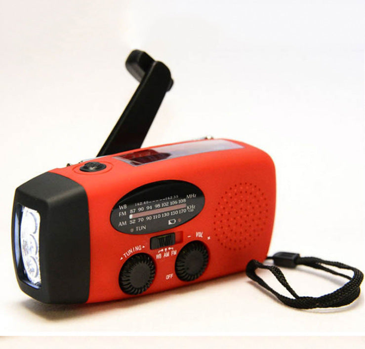 Solar hand crank USB charging radio flashlight - Orantek -