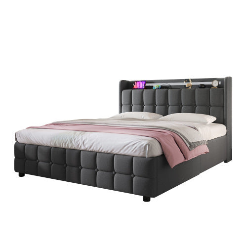 Einzelbett Aus Holz Mit Matratze Size  160x200 - Orantek -