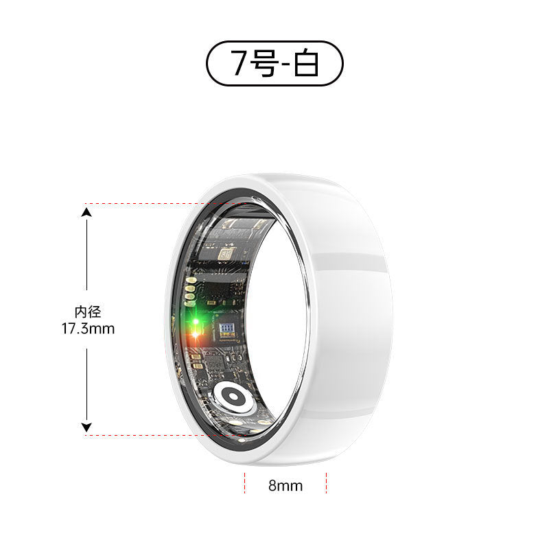 Ceramic Smart Ring R1000 IP68 Waterproof Lightweight Health Fitness Tracker Blood Pressure Oxygen Hear Rate Monitor Finger Ring - Orantek -