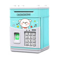 Electronic Piggy Bank MINI ATM Saving Box with Password Simulated Fingerprint Money Bank for Cash Coins Auto Scroll Paper