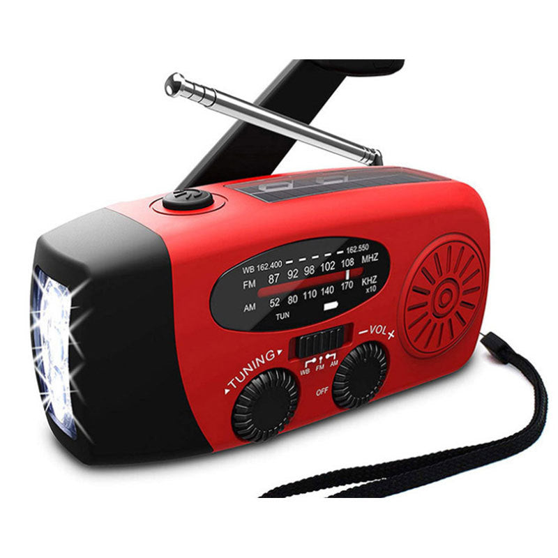 Solar hand crank USB charging radio flashlight - Orantek -