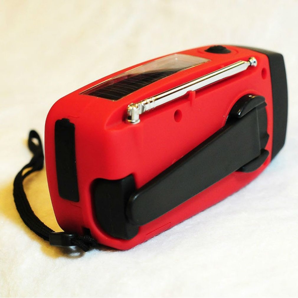 Solar hand crank USB charging radio flashlight - Orantek -