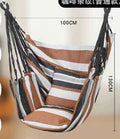 Canvas Hanging Hammock Chair Hanging Rope Swing Bed 200KG Load Bearing For Outdoor Garden Porch Beach Camping Travel no cushion