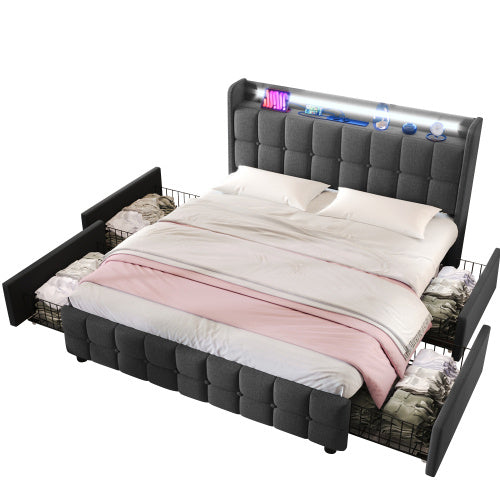 Einzelbett Aus Holz Mit Matratze Size  160x200 - Orantek -