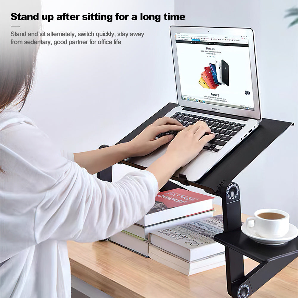 Folding Desk Retractable Adjustable Study Desk In Bed Aluminum Alloy Notebook Computer Bracket Lazy Desk - Orantek -