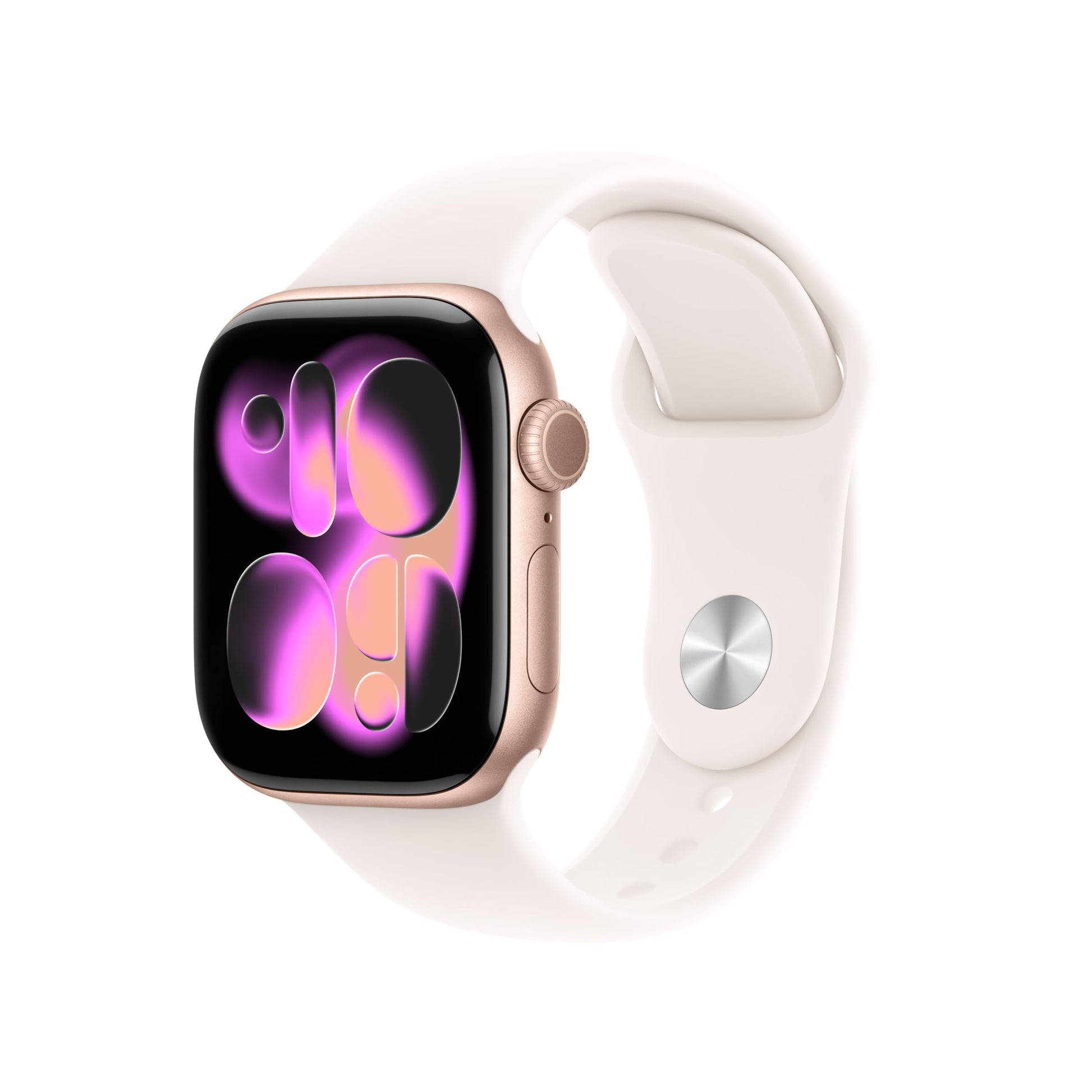 Apple Watch Series 11 GPS + Cellular 42mm Smartwatch with Rose Gold Aluminium Case with Light Blush Sport Band S/M. Sleep Score, Fitness Tracker, Health Monitoring, Always-On Display, Water Resistant - Orantek -