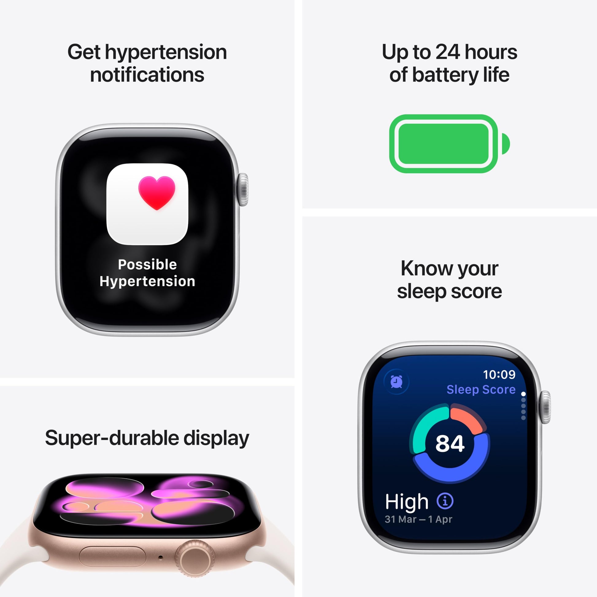 Apple Watch Series 11 GPS + Cellular 42mm Smartwatch with Rose Gold Aluminium Case with Light Blush Sport Band S/M. Sleep Score, Fitness Tracker, Health Monitoring, Always-On Display, Water Resistant - Orantek -