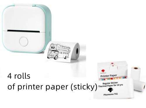 Portable Mini Thermal Label Printer Home Photo Printer Student Wrong Question Printer Bluetooth-compatible Mini Label Printer Price Tag - Orantek -
