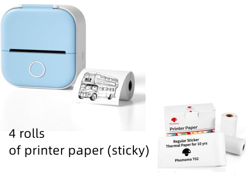 Portable Mini Thermal Label Printer Home Photo Printer Student Wrong Question Printer Bluetooth-compatible Mini Label Printer Price Tag - Orantek -