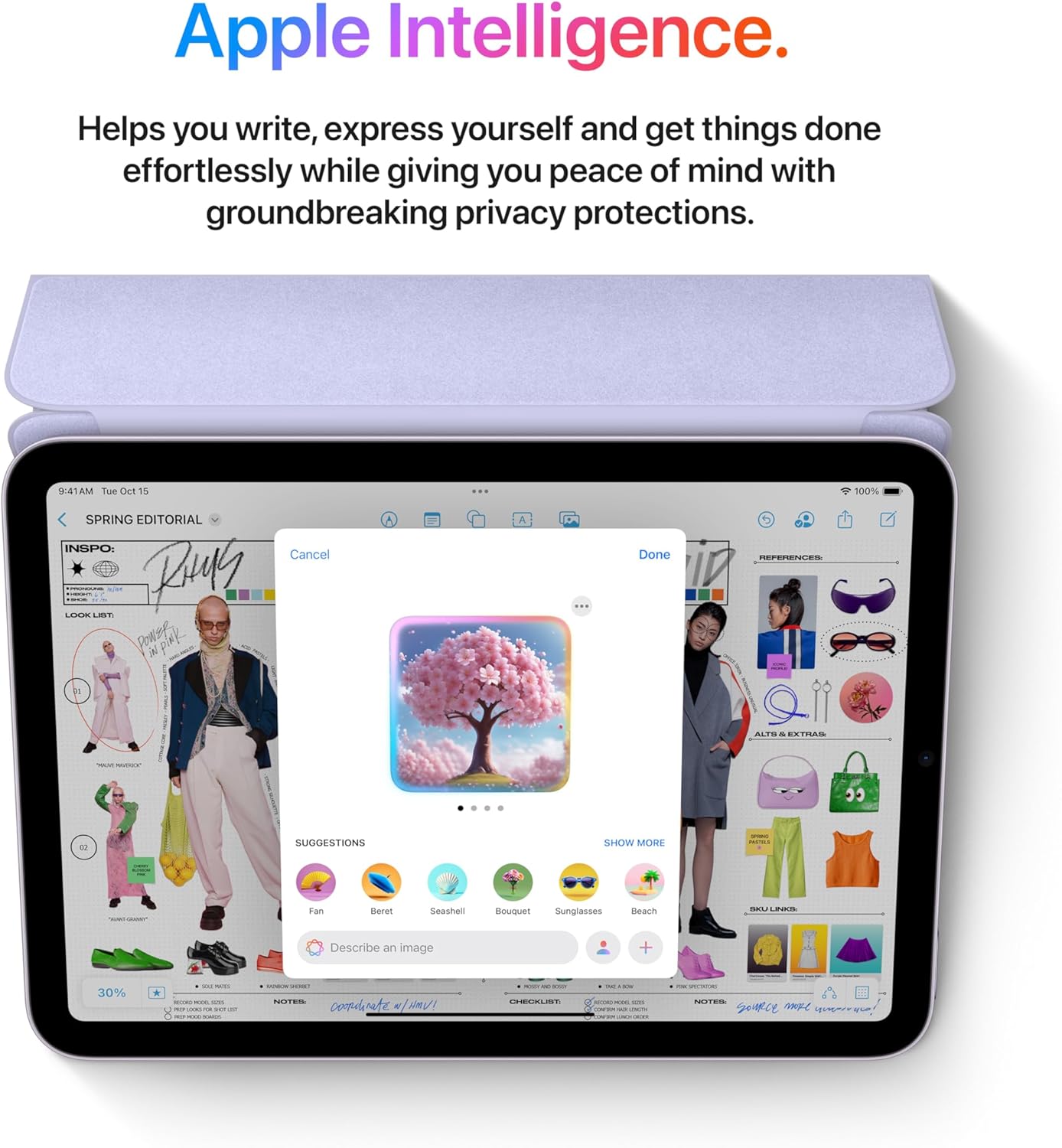 Apple iPad mini (A17 Pro): Apple Intelligence, 8.3-inch Liquid Retina Display, 128GB, Wi-Fi 6E, 12MP Front/12MP Back Camera, Touch ID, All-Day Battery Life — Purple - Orantek -