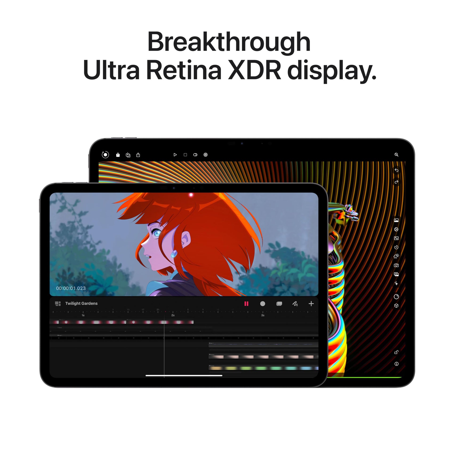 Apple iPad Pro 11-inch (M4): Ultra Retina XDR display, 256GB, Landscape 12MP Front Camera/12MP Back Camera, LiDAR scanner, Wi-Fi 6E, Face ID, All-Day Battery Life, Standard glass - Space Black - Orantek -