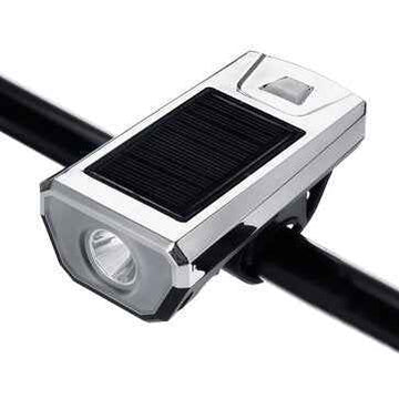 BIKIGHT 300LM 5W Solar Power Bike Light Waterproof USB Rechargeable 4 Modes Bicycle Headlight with Horn Cycling Fishing