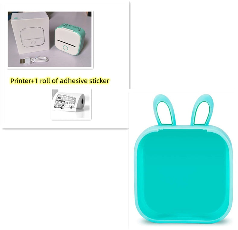 Portable Mini Thermal Label Printer Home Photo Printer Student Wrong Question Printer Bluetooth-compatible Mini Label Printer Price Tag - Orantek -