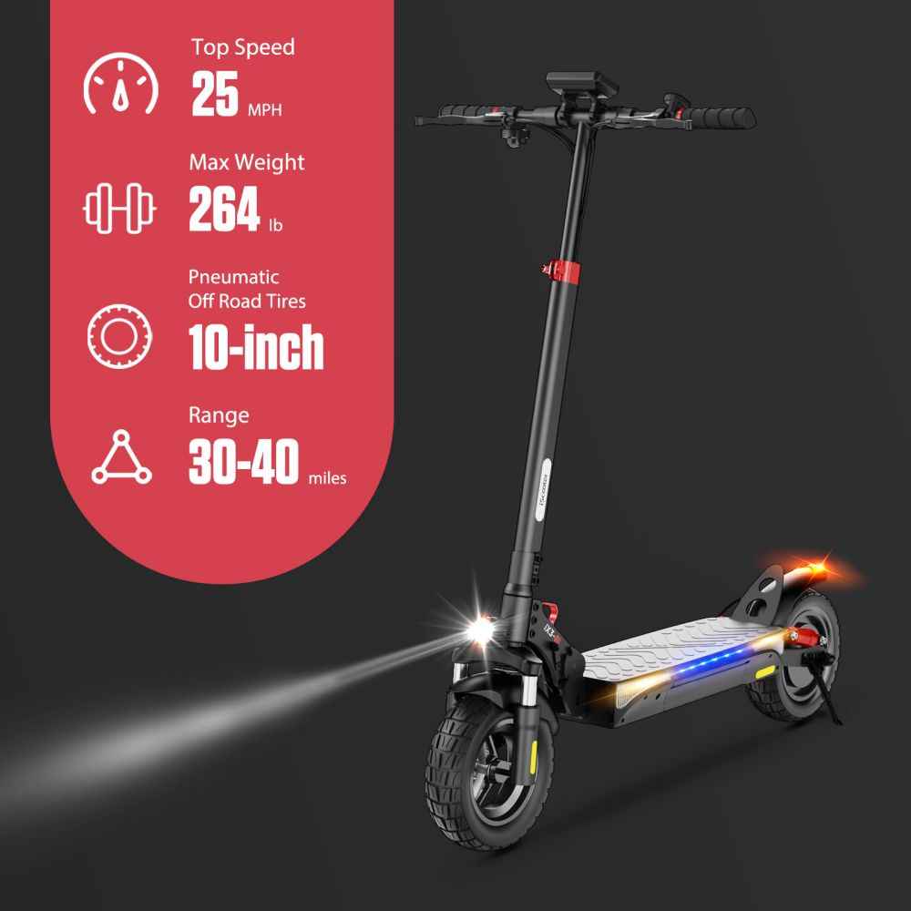 iSCOOTER iX3 10" Off-Road Electric Scooter 800W Motor 48V 10Ah Battery