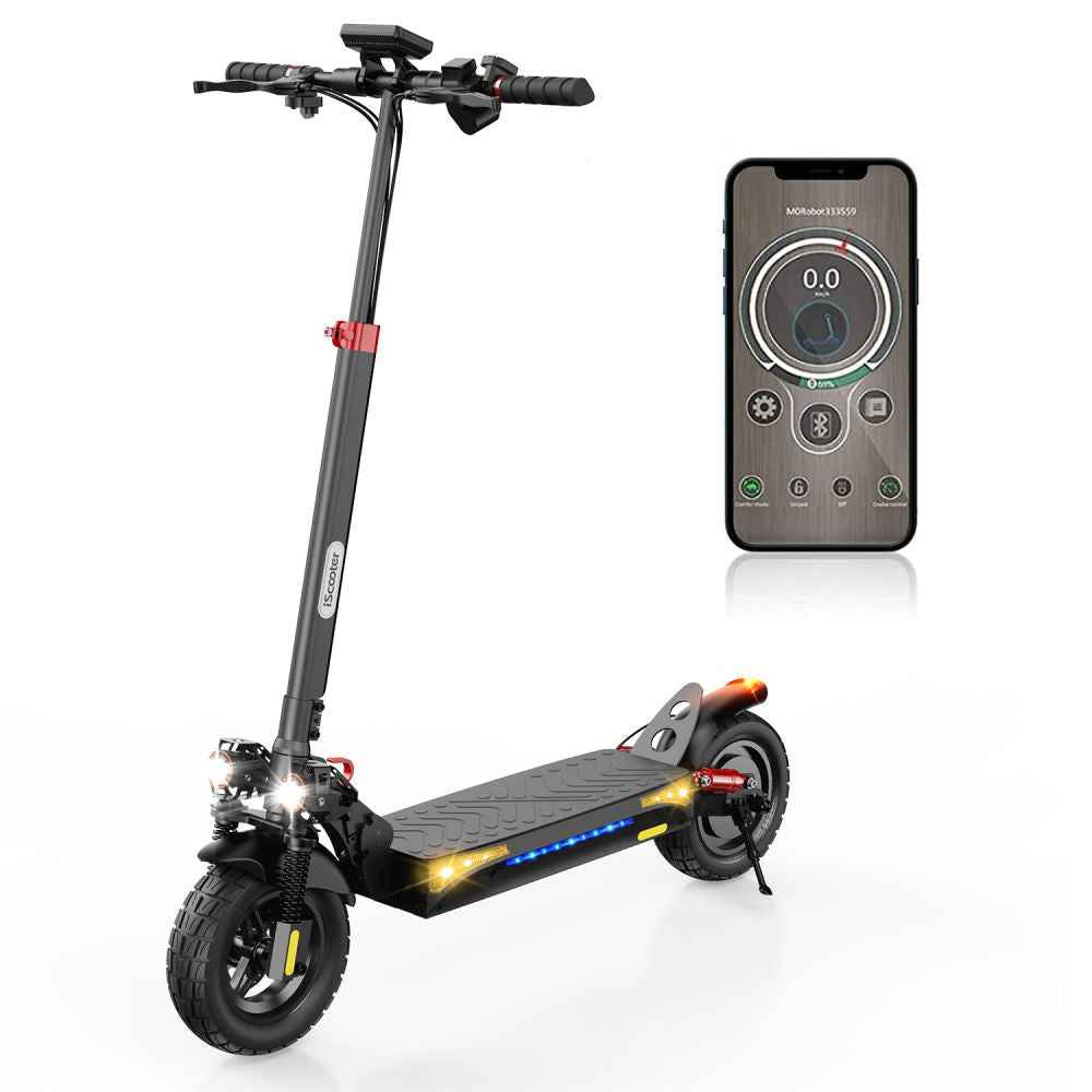 iSCOOTER iX4 10" Off-Road Electric Scooter with APP Control 800W Motor 48V 15Ah Battery