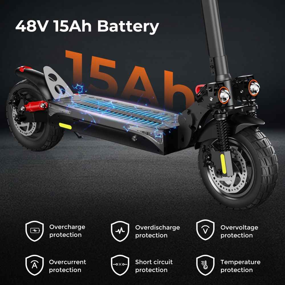iSCOOTER iX4 10" Off-Road Electric Scooter with APP Control 800W Motor 48V 15Ah Battery