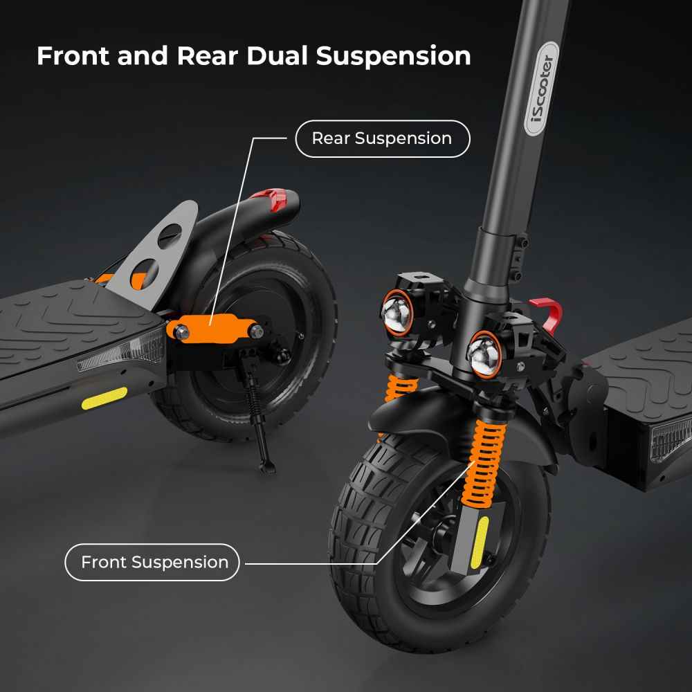 iSCOOTER iX4 10" Off-Road Electric Scooter with APP Control 800W Motor 48V 15Ah Battery