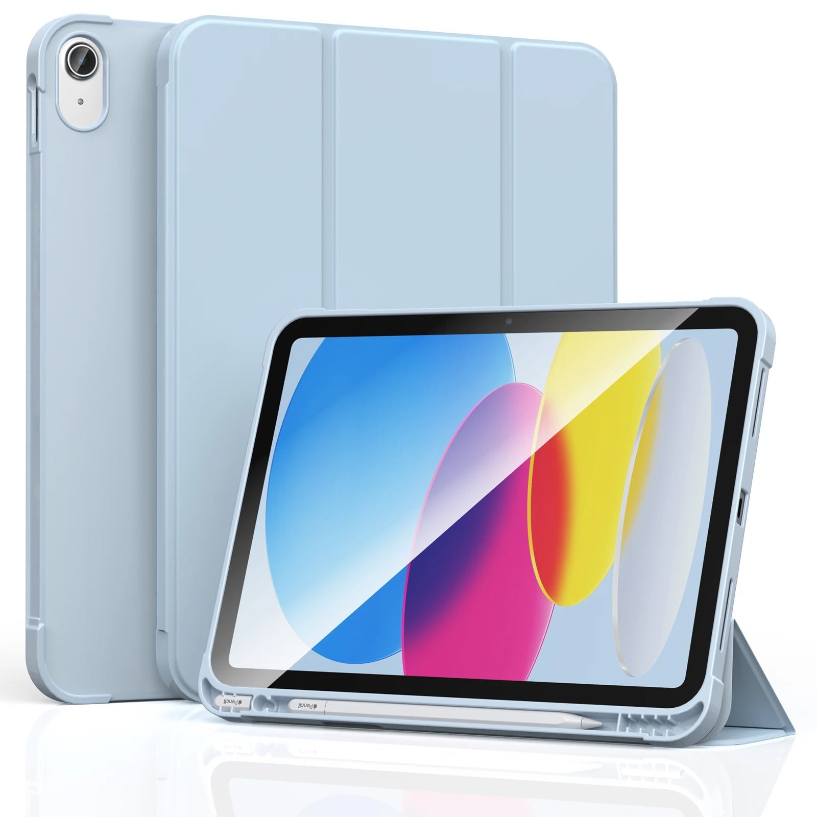 Case For ipad (A16)11th gen 11-in 2025 Cases Soft PU Protective Cover  for iPad 10th Gen 10.9-in 2022 Shell Smart Case with Pen Holder - Orantek -