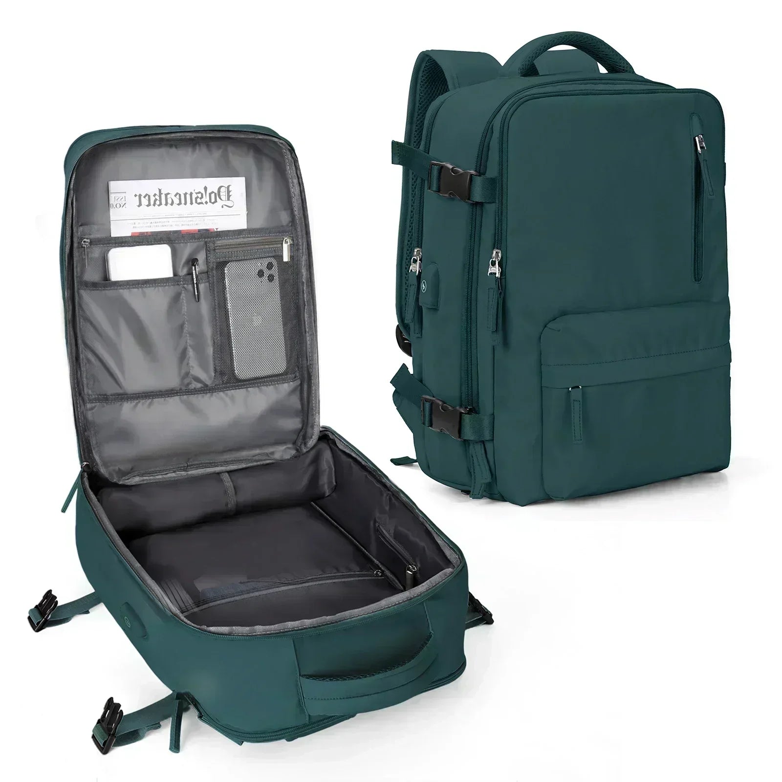 Backpack 40x30x20 Airplane, Cabin Hand Luggage Backpack, Laptop Backpack for Aeroplane Travel, School Backpack - Orantek -