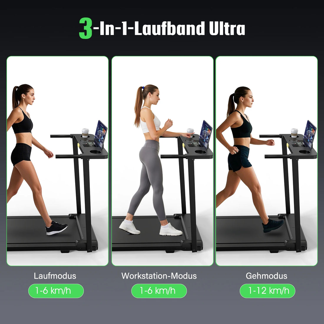 Walking Pad for Home 3in1 Folding Treadmill 2.5HP Smart Walking Treadmill with APP & LED Display - Orantek -