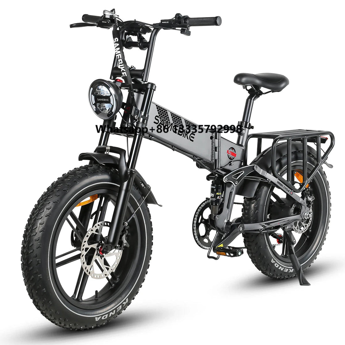SAMEBIKE RS-A02 48V 17Ah Lithium Battery 1200w Fat Tire Foldable Electric Bike - Orantek -