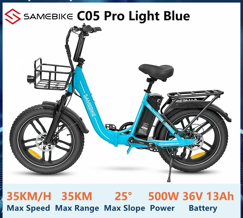 Samebike C05 Pro 20" Fat Tire Electric Bike - Orantek -