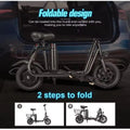 SAMEBIKE SM-C01 Folding E-Bike 36V 10.4AH Light Shopping In The City Electric Bicycle Aldult 12*2.2 inch Tires Electric Bike - Orantek -