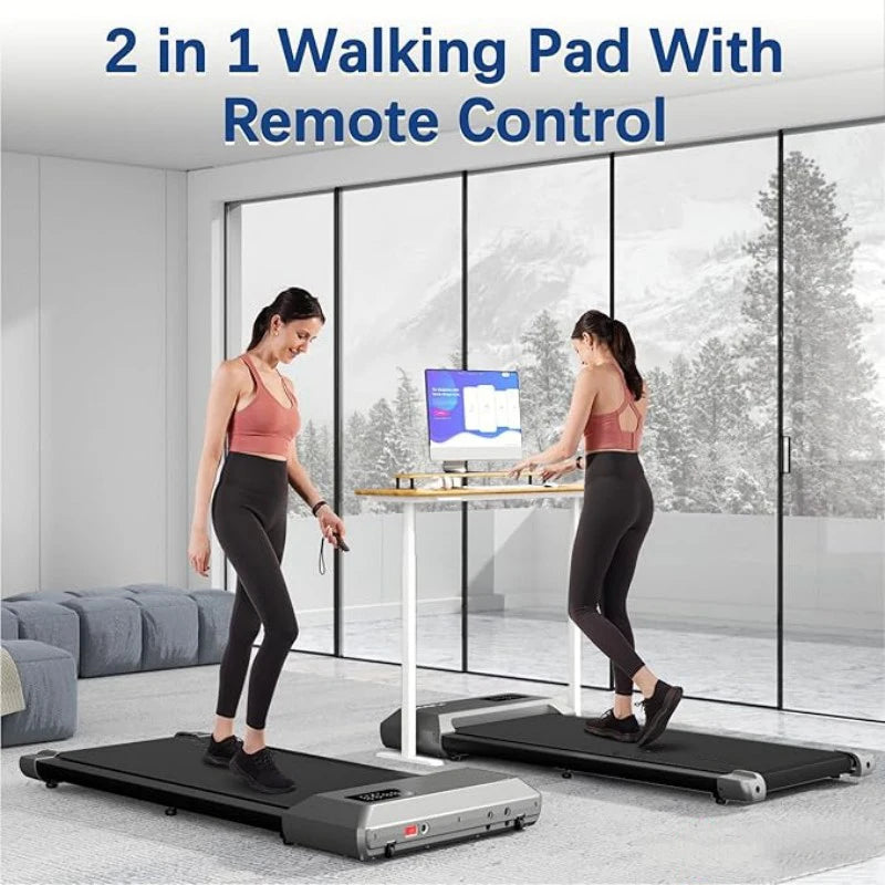 300lbs Treadmill for Home 2.5HP Treadmills Walking Pad LCD Digital Data Display 2in1 Walking Running Fitness Exercise Machine - Orantek -