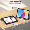 Case For ipad (A16)11th gen 11-in 2025 Cases Soft PU Protective Cover  for iPad 10th Gen 10.9-in 2022 Shell Smart Case with Pen Holder - Orantek -