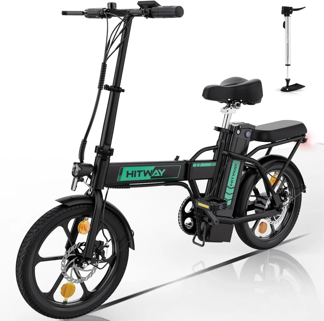 HITWAY Electric bike e-bike foldable city 16" bike Lithium battery 36V/10.4Ah, electric mileage can reach 35-70k - Orantek -