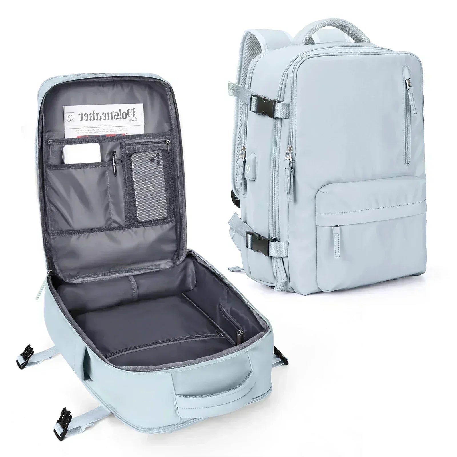 Backpack 40x30x20 Airplane, Cabin Hand Luggage Backpack, Laptop Backpack for Aeroplane Travel, School Backpack - Orantek -