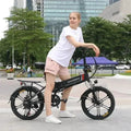 Samebike 20LVXD30 20-inch Electric Bike 350W Brushless Motor 48V10.4AH Battery Folding Frame E Bike - Orantek -
