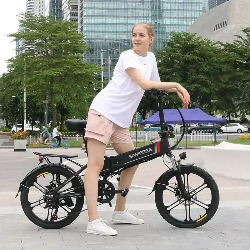 Samebike 20LVXD30 20-inch Electric Bike 350W Brushless Motor 48V10.4AH Battery Folding Frame E Bike - Orantek -
