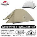 Naturehike Cloud Up 2 People Tent Ultralight 20D Camping Tent Waterproof Outdoor Hiking Travel Backpacking Cycling Fishing Tents - Orantek -