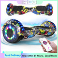 RCB Hoverboard, 6.5 Inch Two Wheel Hoverboard with Bluetooth Speaker with LED Light, Hoverboard Great Gift for Kids and Adults - Orantek -
