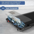 300lbs Treadmill for Home 2.5HP Treadmills Walking Pad LCD Digital Data Display 2in1 Walking Running Fitness Exercise Machine - Orantek -