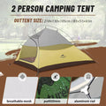 Naturehike Cloud Up 2 People Tent Ultralight 20D Camping Tent Waterproof Outdoor Hiking Travel Backpacking Cycling Fishing Tents - Orantek -