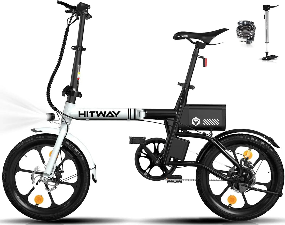 HITWAY BK 35S Electric Bike, 16 ”E cycling 250W City E-Bike Max.Range 25-60KM woman man - Orantek -