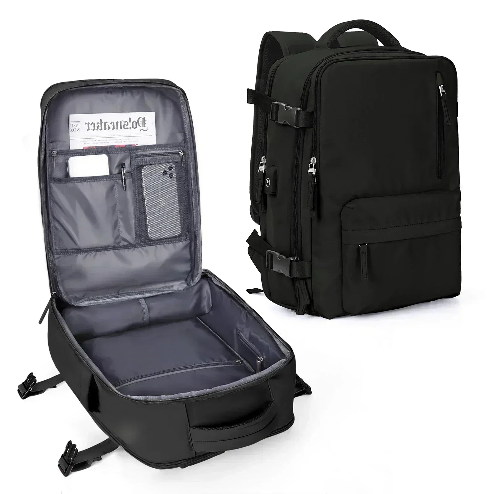 Backpack 40x30x20 Airplane, Cabin Hand Luggage Backpack, Laptop Backpack for Aeroplane Travel, School Backpack - Orantek -