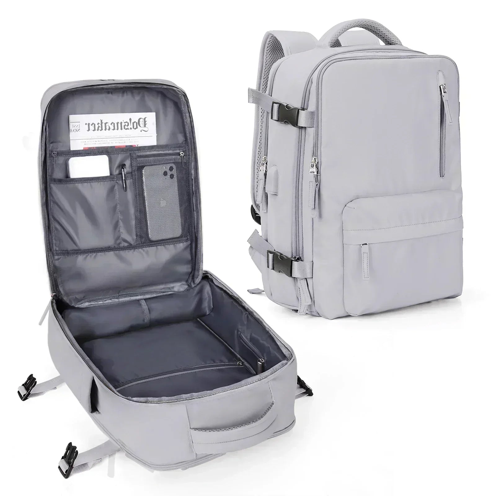 Backpack 40x30x20 Airplane, Cabin Hand Luggage Backpack, Laptop Backpack for Aeroplane Travel, School Backpack - Orantek -