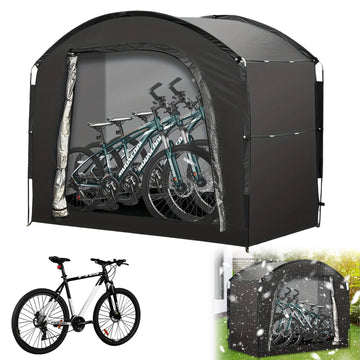 Bike Storage Shed Tent for 1-4 Bikes Portable Outdoor Bike Cover Bicycle Sunshade Covers Shelter Waterproof Durable Bike Tent - Orantek -