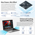 TECLAST F16Pro Laptop 15.6 inch, 16GB RAM 512GB SSD Computers, for Intel N95 CPU, IPS FHD 1080P Screen, WiFi 6, BT 5.0, USB3.2, Backlit Keyboard, 38000mWh - Orantek -