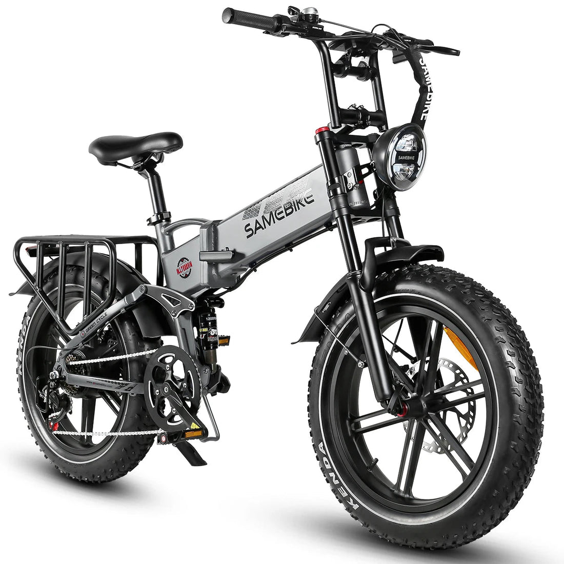 SAMEBIKE RS-A02 48V 17Ah Lithium Battery 1200w Fat Tire Foldable Electric Bike - Orantek -