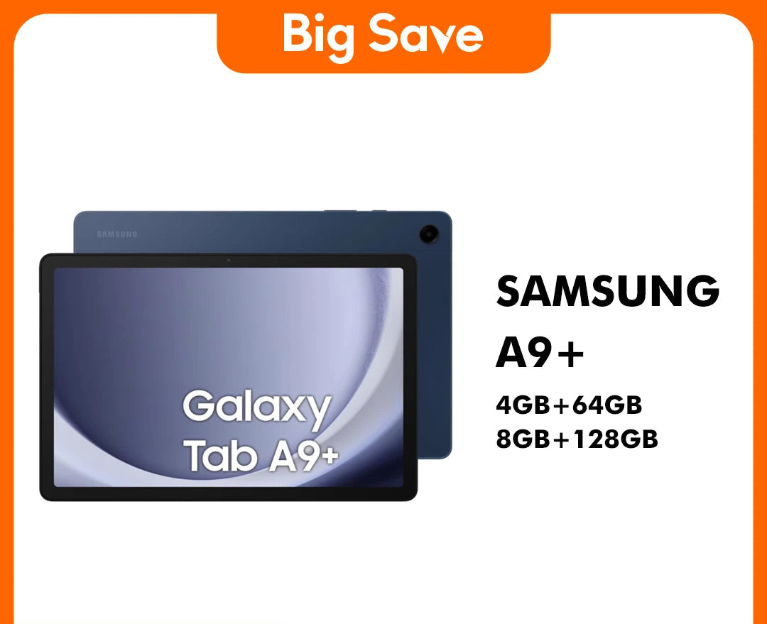 Samsung Galaxy Tab A9+ 5G LTE SM-X216 64GB 128GB 11'' Wi-Fi Tablet PC - Orantek -
