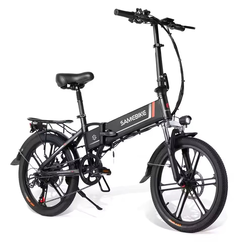 Samebike 20LVXD30 20-inch Electric Bike 350W Brushless Motor 48V10.4AH Battery Folding Frame E Bike - Orantek -