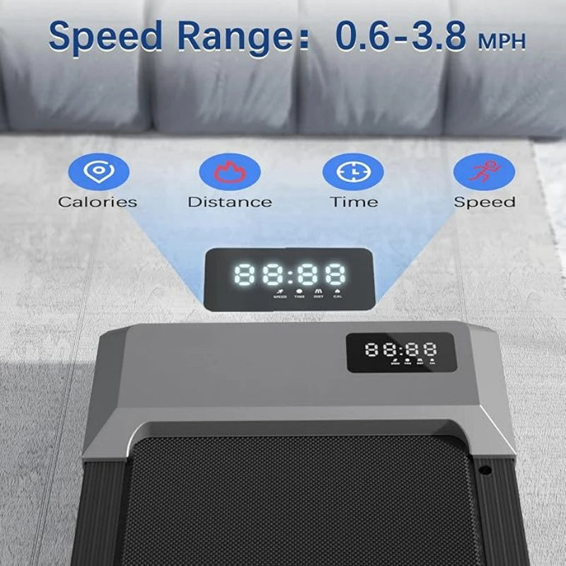 300lbs Treadmill for Home 2.5HP Treadmills Walking Pad LCD Digital Data Display 2in1 Walking Running Fitness Exercise Machine - Orantek -